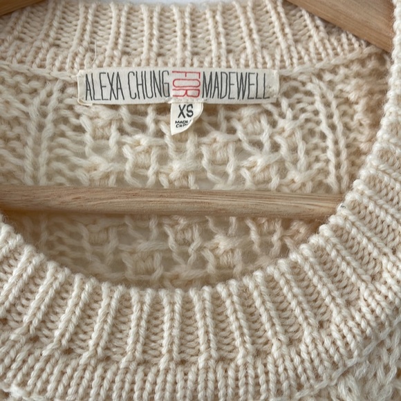 Alexa Chung for Madewell Aimee Fisherman Knit pullover XS - Picture 6 of 9